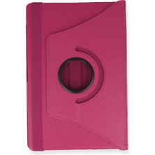 Happycase Samsung Galaxy P610 Tab S6 Lite 10.4 Kılıf 360 Tablet Dönerli  Kılıf - Pembe