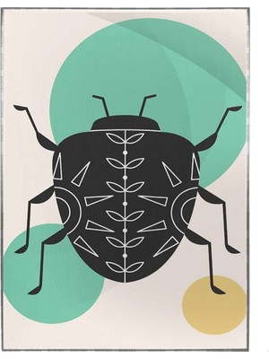 SHOP365 Böcek Çizim Illüstrasyon Modern Sanat Tuval Poster P-000774