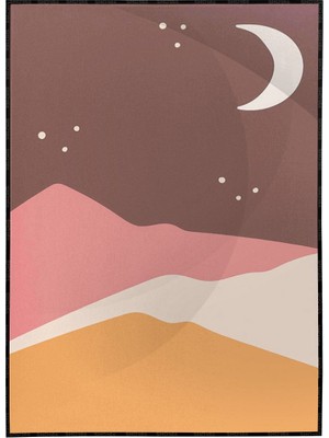 SHOP365 Renkli Çizimler Illüstrasyon Modern Sanat Tuval Poster P-000568