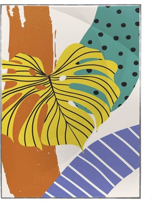 SHOP365 Palmiye Yaprağı Şekiller Modern Poster P-001623