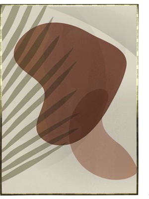 SHOP365 Palmiye Yaprakları Pastel Renkler Modern Poster P-001689