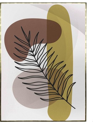 SHOP365 Bitki Yapraklar ve Şekiller Modern Poster P-002093