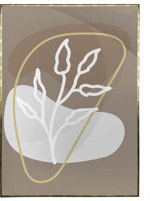 SHOP365 Bitki Yapraklar ve Şekiller Modern Poster P-002025