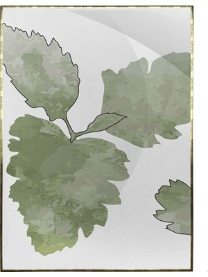 SHOP365 Bitki Yapraklar ve Şekiller Modern Poster P-002608