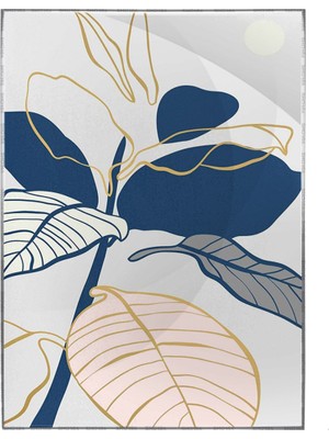 SHOP365 Yapraklar ve Şekiller Modern Poster P-002500