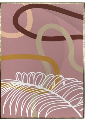 SHOP365 Bitki Yapraklar ve Şekiller Modern Poster P-002328