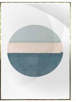 SHOP365 Şekiller Okyanus Renkleri Modern Poster P-002537