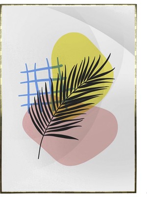 SHOP365 Bitki Yapraklar ve Şekiller Modern Poster P-002706