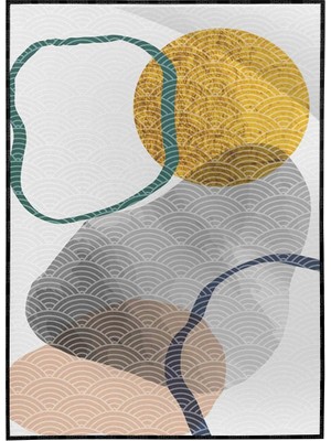 SHOP365 Şekiller Modern Karışık Renkler Modern Poster P-002965