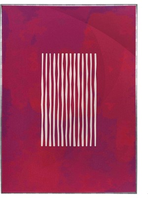 SHOP365 Fırça Darbeleri Kırmızı Mor Renkler Modern Poster P-002818