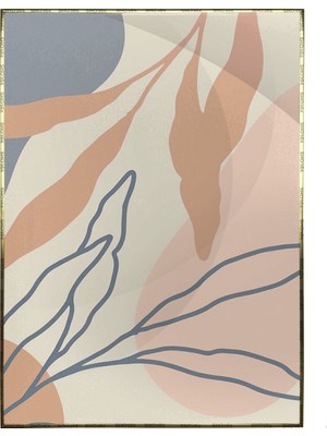 SHOP365 Bitki Yapraklar ve Şekiller Modern Poster P-002801