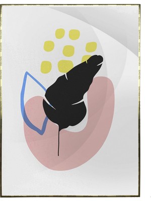 SHOP365 Bitki Yapraklar ve Şekiller Modern Poster P-002707