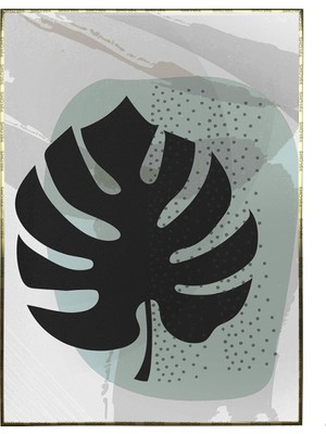 SHOP365 Bitki Yapraklar ve Şekiller Modern Poster P-004037