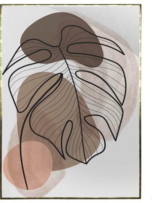 SHOP365 Bitki Yapraklar ve Şekiller Modern Poster P-002994