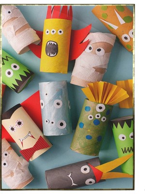 SHOP365 El Işi Cadılar Bayramı Temalı Çocuklar Için Canavarlar Poster P-000158