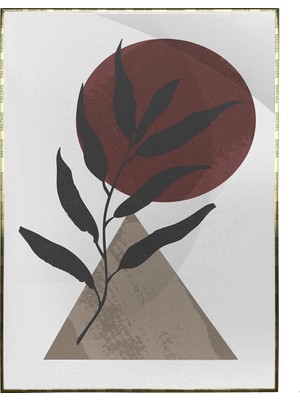 SHOP365 Bitki Yapraklar ve Şekiller Modern Poster P-000684