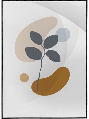SHOP365 Bitki Yapraklar ve Şekiller Modern Poster P-001674