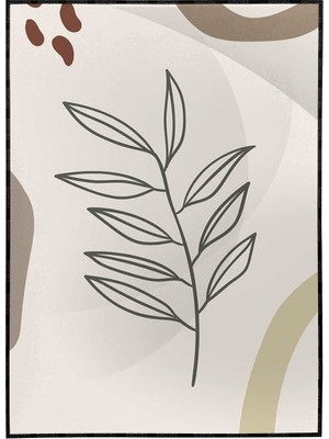 SHOP365 Bitki Yapraklar ve Şekiller Modern Poster P-000746