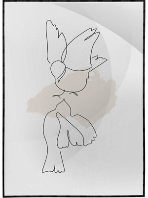 SHOP365 Hayvan Çizimi Modern Poster P-001438