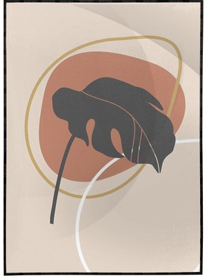 SHOP365 Bitki Yapraklar ve Şekiller Modern Poster P-002097