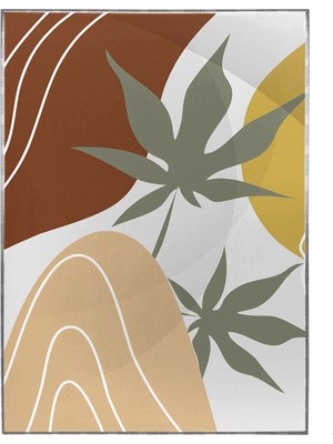 SHOP365 Yapraklar ve Şekiller Modern Poster P-001537