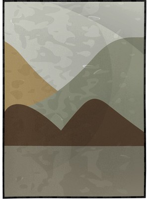 SHOP365 Ay Güneş ve Toprak Renkleri Modern Poster P-001586