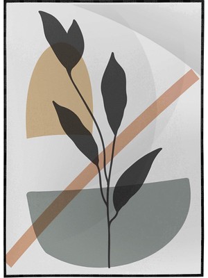 SHOP365 Botanik Şekiller Modern Poster P-003740