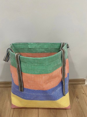 İnterbag Renkli Kalın Fındık Toplama Sepeti