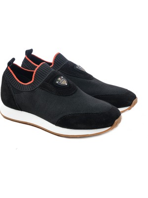 Deriden  Erkek Sneaker ER-35025 Derıden Siyah Garni Siyah Süet