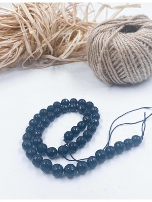 Mucize Taş Akik Faset Kesim 8 mm Doğal Taş Dizi