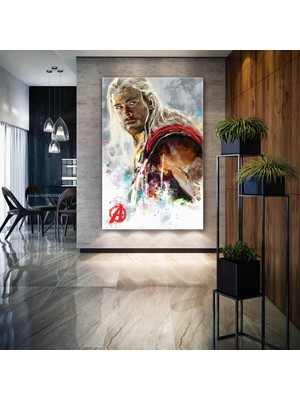 SML Tablo Avengers Thor Yenilmezler Zeusun Oğlu Iskandinav Mitolojisi Kanvas Tablo