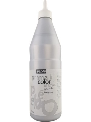 Pebeo Primacolor Guaj Boya Metalik Renkler 1lt Silver Gümüş