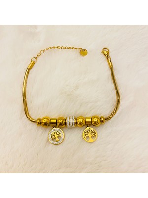 CK Accessories Çelik Yaşam Ağaç Gold