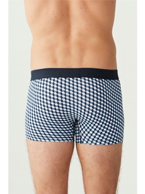 U.S. Polo Assn. Erkek İndigo - Lacivert - İndigo  3 Lü Boxer 80256