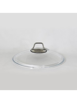 evimsaray Metal Kulplu 24 cm Cam Kapak