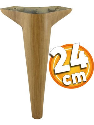 Badem10 Aspen Lüks Mobilya Kanepe Koltuk Tv Ünitesi Konsol Yükseltici Ayağı Ayakları 24 Cm Açık Kahverengi