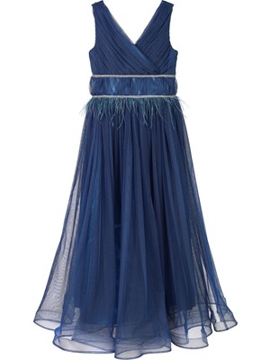 Civil Girls Kız Çocuk Tüllü Abiye 6-14 Yaş Indigo