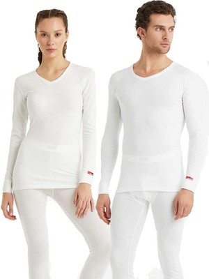 Blackspade Unisex Termal 2. Seviye Üst Içlik Beyaz L Beden Yüksek Termal İzolasyon