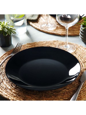 Luminarc Arcopal 6' Lı Zelıe 26 Cm Servis Tabak Siyah