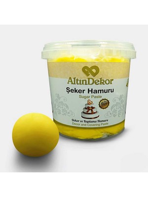 AltınDekor Altın Usta Şeker Hamuru Sarı 1 kg
