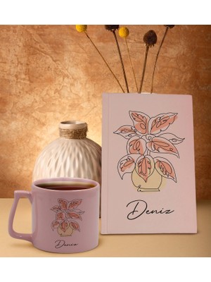 Bk Gift Kişiye Özel Isimli Pembe Sert Kapaklı Defter Ve Middle Kupa Seti, Arkadaşa Hediye, Yeni Iş Hediyesi, Doğum Günü Hediyesi-13