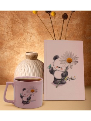 Bk Gift Kişiye Özel Sevgili Isimli Pembe Sert Kapaklı Defter Ve Middle Kupa Seti, Arkadaşa Hediye, Yeni Iş Hediyesi, Doğum Günü Hediyesi-8