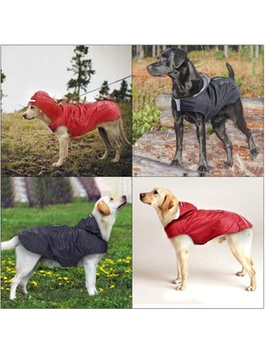 Köpek Su Geçirmez Ceket Black-Xl (Yurt Dışından)