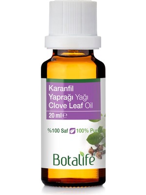 Botalife  Saf Doğal Karanfil Yaprağı Yağı 20 ml Diş Bakımı ve Ağız Sağlığı İçin Etkili