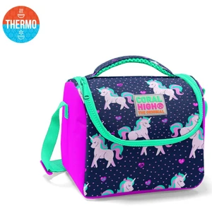 Coral High Kids Lacivert Pembe Unicorn Desenli Thermo Beslenme Çantası 11727
