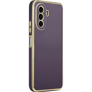 Huawei Nova Y70 Kılıf Kenarı Gold Renkli Tasarım Bark Kapak