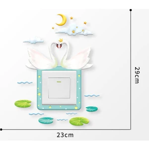 Bebek Çocuk Odası Için Lamba Anahtarı ve Priz Silikon Sticker