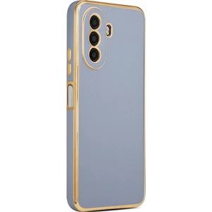 Huawei Nova Y70 Kılıf Kenarı Gold Renkli Tasarım Bark Kapak