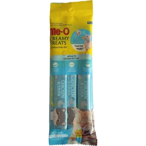 Me-O Creamy Kedi Ödül Maması Tavuk ve Ciğer 12'li 15 GR