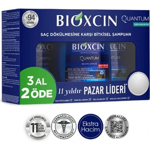 Bioxcin quantum Şampuan 3 Al 2 Öde Yağlı Saçlar Için 3X300 ML -VB809